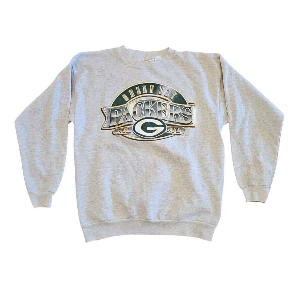 Vintage Green Bay Packers Large Graphic Crewneck Sweatshirt 1995
